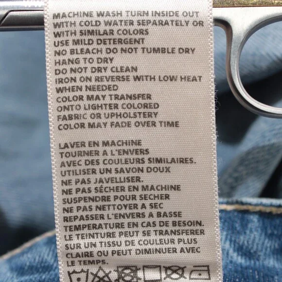 L'agence NWT Denim Jeans Sz 25 US Miley Ultra High Rise Wide Leg in Blue Cotton - Picture 13 of 13